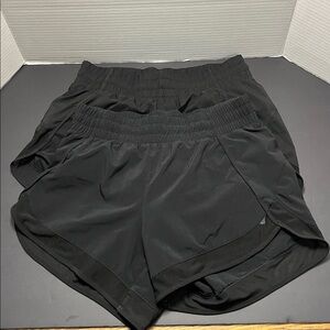 Athleta Mesh Racer Run Short 4” (Lot of 2) - Black - Size XXS - Athletic Shorts